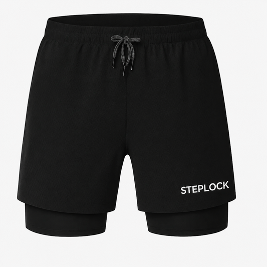 StepLock™ - Träningsshorts Med Studsfria Mobilfickor