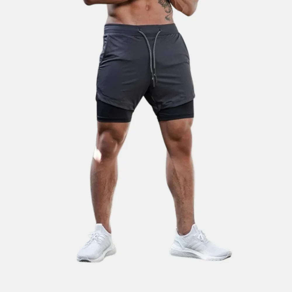 StepLock™ - Träningsshorts Med Studsfria Mobilfickor