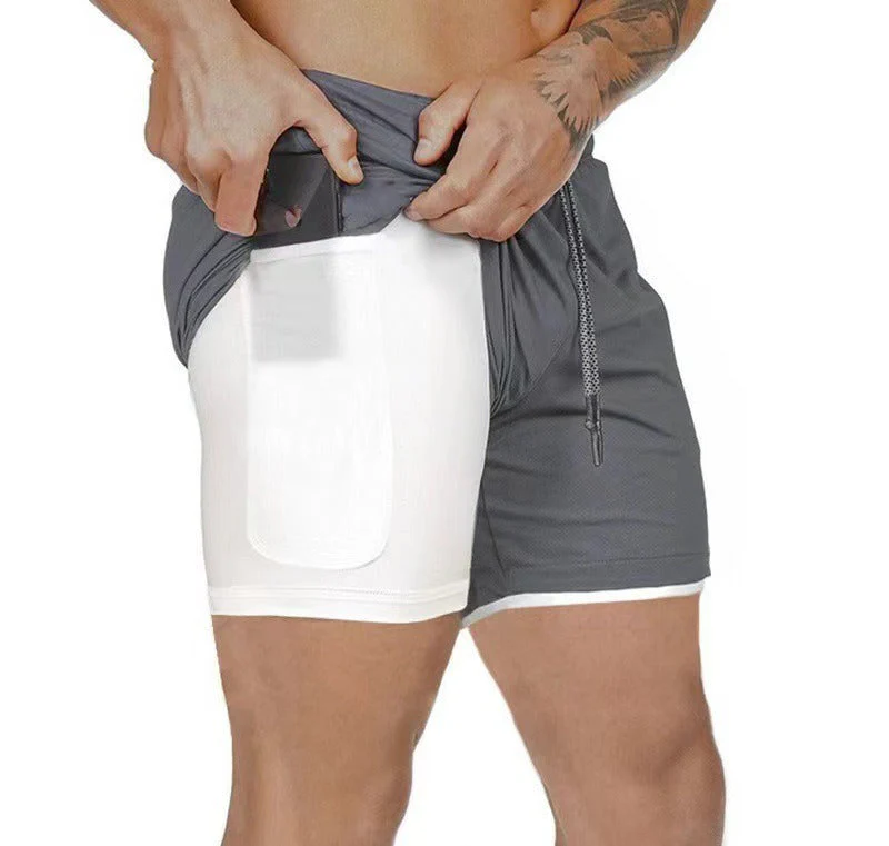 StepLock™ - Träningsshorts Med Studsfria Mobilfickor